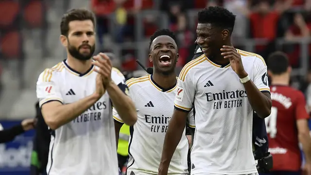 Foto: Penampilan Apik Vinicius Junior Saat Membawa Real Madrid Membungkam Osasuna