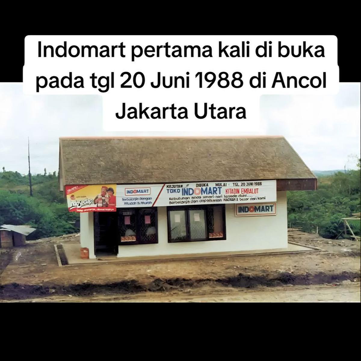 Potret Gerai Indomaret Pertama 37 Tahun lalu