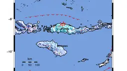 NTT Kembali Diguncang Gempa Magnitudo 5,2
