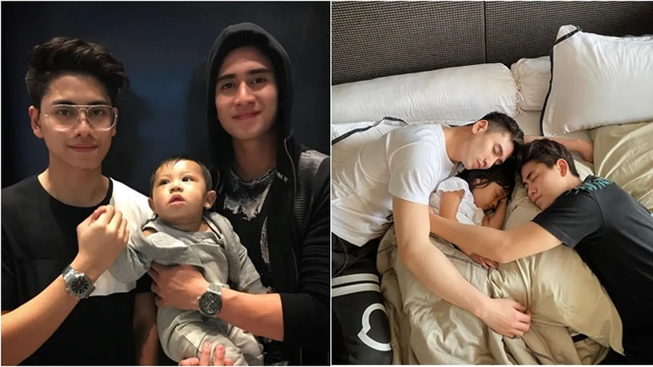 Momen Kompak Verrel Bramasta dan Athalla Naufal bersama Vania Athabina