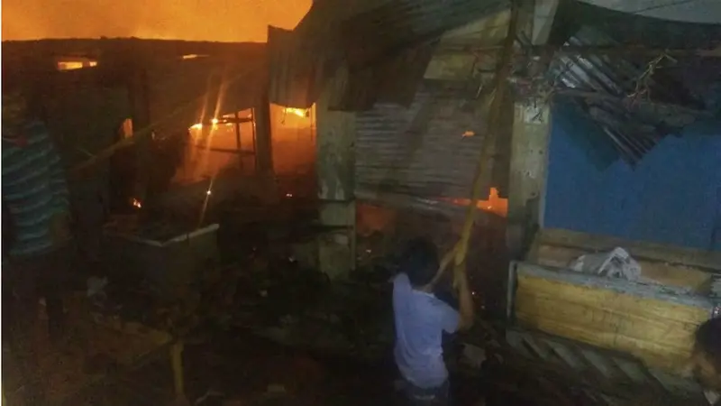 Pasar Leles Garut Terbakar