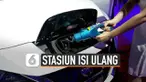 PLN luncurkan Stasiun Pengisian Kendaraan Listrik Umum (SPKLU).