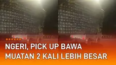 Sebuah pickup terekam melaju di tol mengangkut diduga ratusan bola plastik. Pickup disorot lantaran membawa muatan berlebih. Bahkan dimensi angkutan lebih dari 2 kali lipat dimensi mobil.