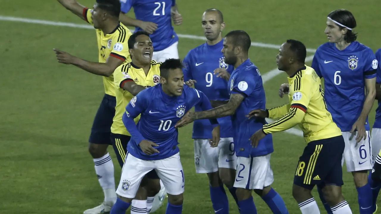 Copa America: Neymar Kartu Merah, Brasil Takluk dari Kolombia