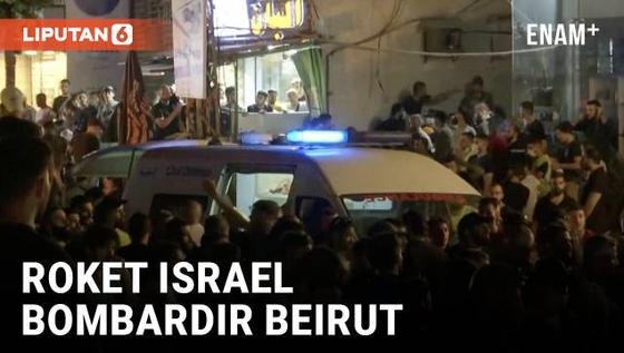 VIDEO: Israel Serang Beirut, Targetkan Komandan Militan Hizbullah