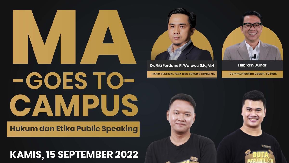 Mahkamah Goes To Campus 2022 di Purwokerto Bahas Hukum dan Etika Public Speaking - Vimarsana News