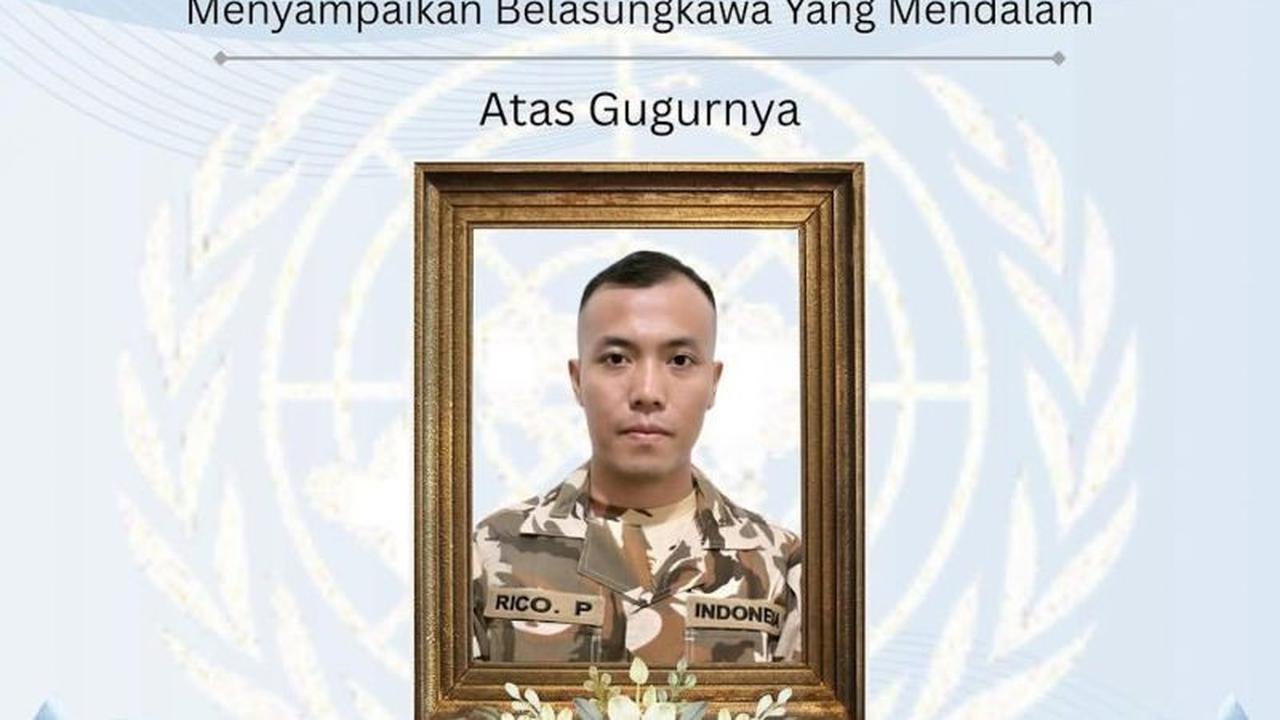 Perwakilan Indonesia Urus Pemulangan Jenazah Praka Rico dari Lebanon