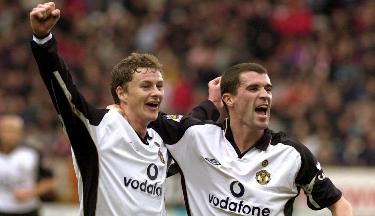 Keane merupakan sosok kapten yang berhasil membawa Setan Merah meraih treble pada musim 1998-1999. (AFP?NIcolas Asfouri)
