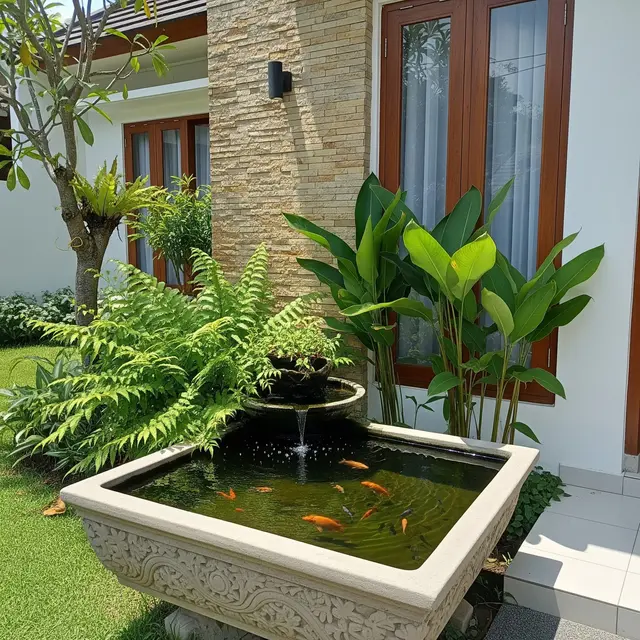 Ide Kolam Ikan Depan Rumah Tanpa Galian yang Aman untuk Balita