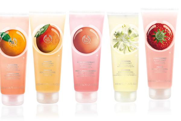 5 varian keharuman Body Sorbet dari The Body Shop | copyright vemale.com