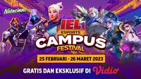 Gratis dan Ekslusif di Vidio, Live Streaming IEL Campus Fest 2023 Mobile Legends Bang-Bang dan Valorant 25 Februari - 26 Maret