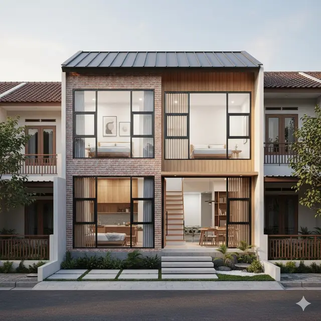 Desain Rumah Tumbuh di Lahan Sempit Tren 2025