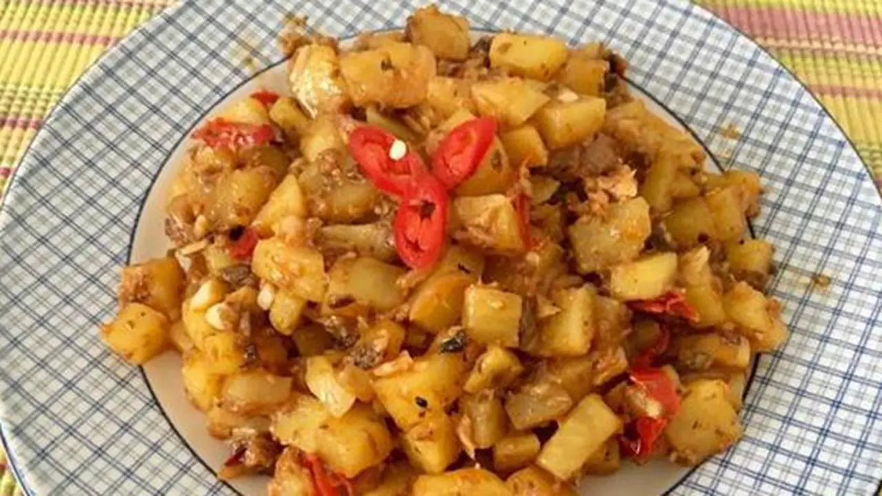 Sarden kentang pedas./Copyright cookpad.com/Meisie