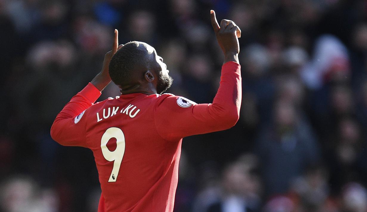 5. Romelu Lukaku (Manchester United) - 14 Gol. (AFP/Oli Scarff)