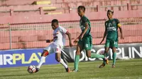 Persis Gotong Royong (GR) Solo kalah 0-1 dari Persimura Musi Rawa pada laga kedua putaran nasional Grup H Liga 3 2017. (Bola.com/Ronald Seger Prabowo)