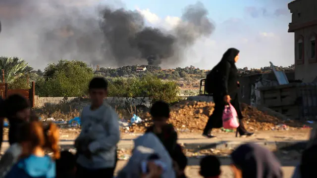 Warga Palestina di Gaza bagian utara bermigrasi ke Gaza bagian selatan