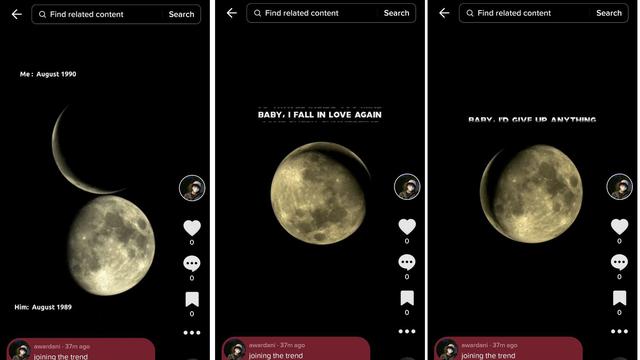 Moon Phase Trend di TikTok
