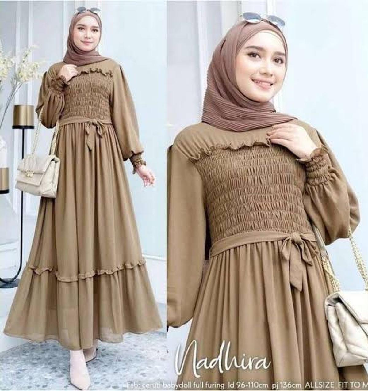 Gamis Bahan Ceruti diprediksi akan jadi Trend di Lebaran 2025
