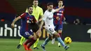 Empat gol Girona masing-masing dicetak oleh Artem Dovbyk, Miguel Gutierrez, Valery Fernandez, dan Cristhian Stuani. (AP Photo/Joan Monfort)