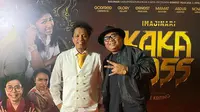 Potret Arie Kriting di Gala Premiere Film Kaka Boss. (Sumber: Instagram/ferrybeat)