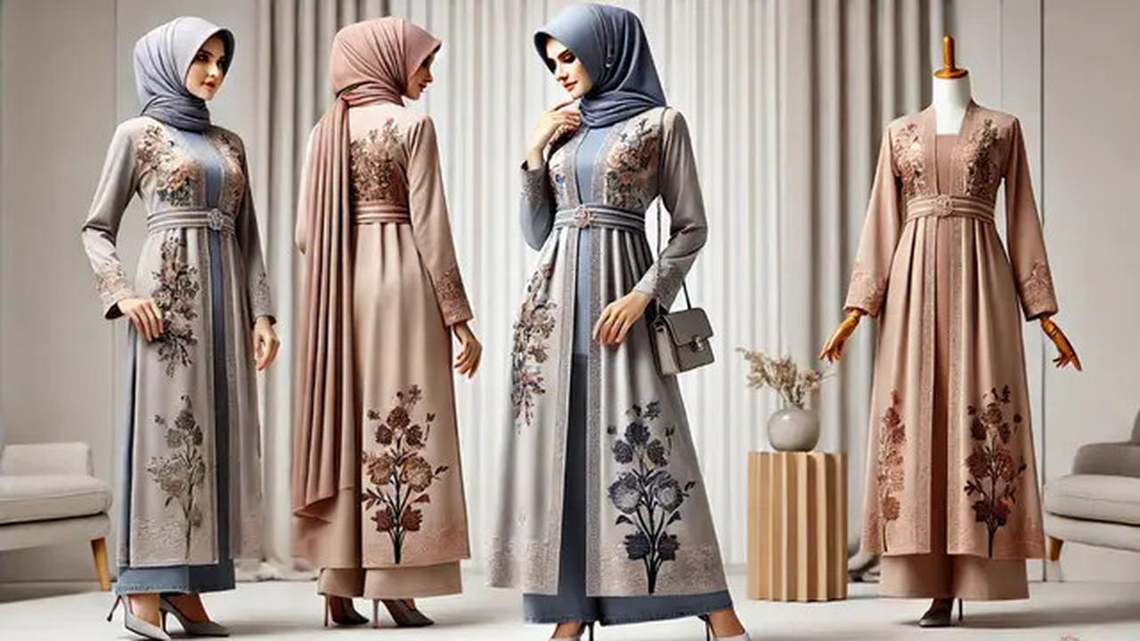 Gaya Anggun Maksimal! Ini 5 Model Gamis Kombinasi Terbaru yang Wajib Kamu Lirik