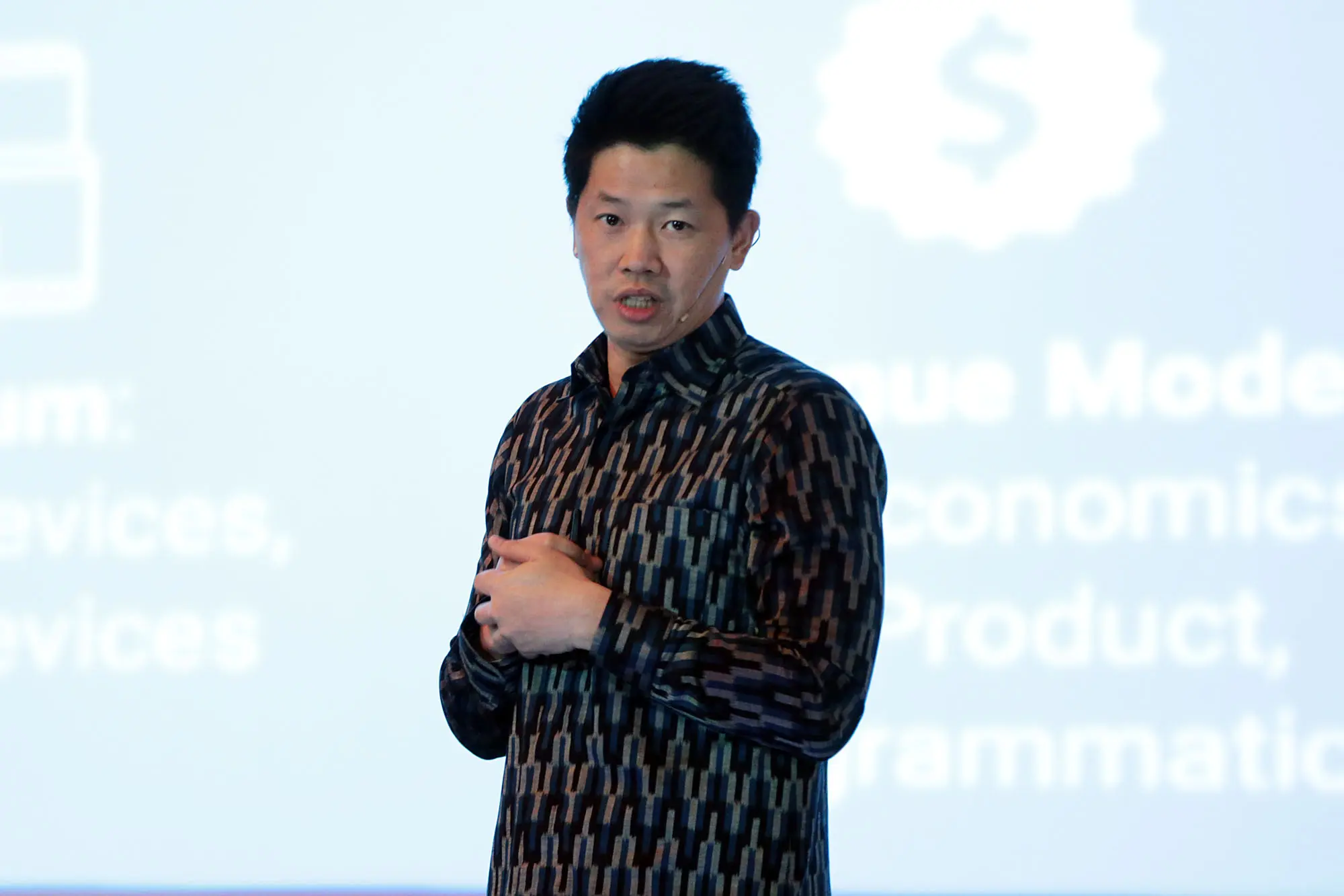 David Wayne Ika bicara di GDP ICON 2017. (Deki Prayoga/Bintang.com)