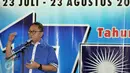 Ketua Umum PAN Zulkifli Hasan memberikan sambutan dalam pembukaan HUT PAN ke-17 di Kantor DPP PAN, Jakarta, Kamis (23/7/2015). Zulkifli menyatakan usia PAN sudah dewasa, berkiprah sebagai partai terbuka jelang Pilkada.(Liputan6.com/Johan Tallo)