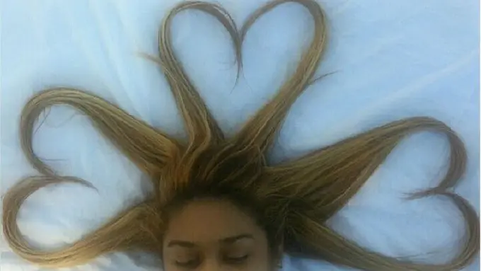 Foto Rambut Berbentuk Hati Ramaikan Jagad Instagram