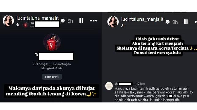 Unggahan Lucinta Luna. (Instgaram/ lucintaluna_manjalita)
