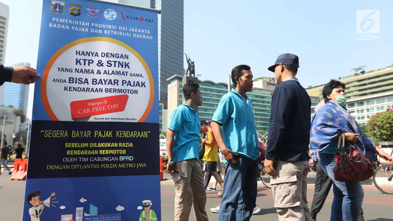 Bayar Pajak Kendaraan Saat Acara Car Free Day