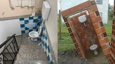 6 Potret Toilet Terletak di Lokasi Tak Biasa, Bikin Mikir Dua Kali
