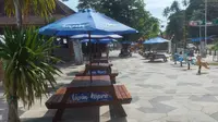 Malalayang Beach Walk, kawasan yang baru dibenahi, sebagai salah satu ikon wisata di Kota Manado.