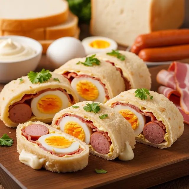 Resep Praktis Cara Membuat Risoles Mayo Roti Tawar (Image by Gemini AI)