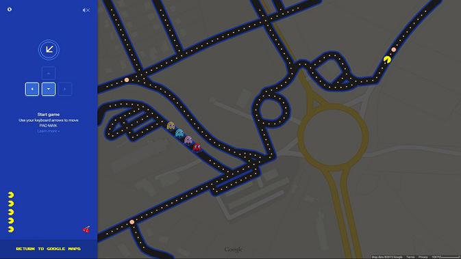 April Mop Google Maps Berubah Jadi Game Pac Man Tekno Liputan6 Com