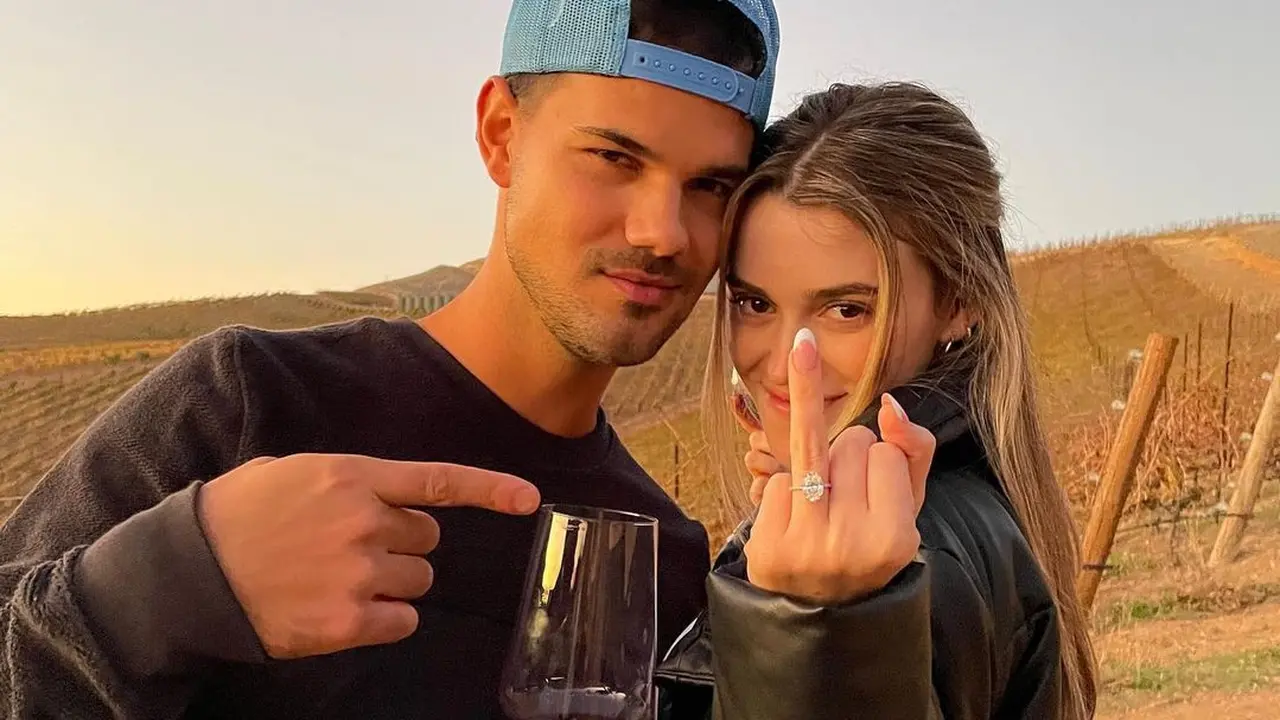 Taylor Lautner dan tunangannya Taylor Dome (Foto: Instagram/@taylorlautner)