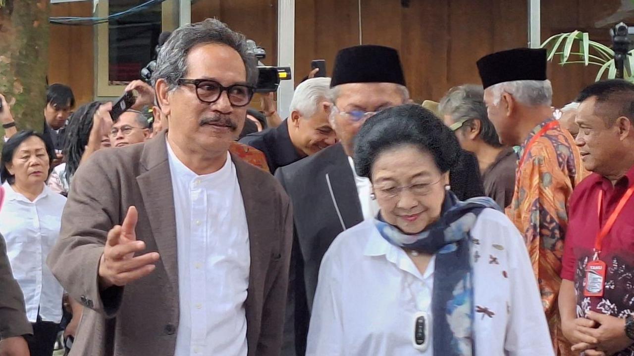 Momen Megawati dan Ganjar Hadiri Peresmian Patung Bung Karno di Yogyakarta