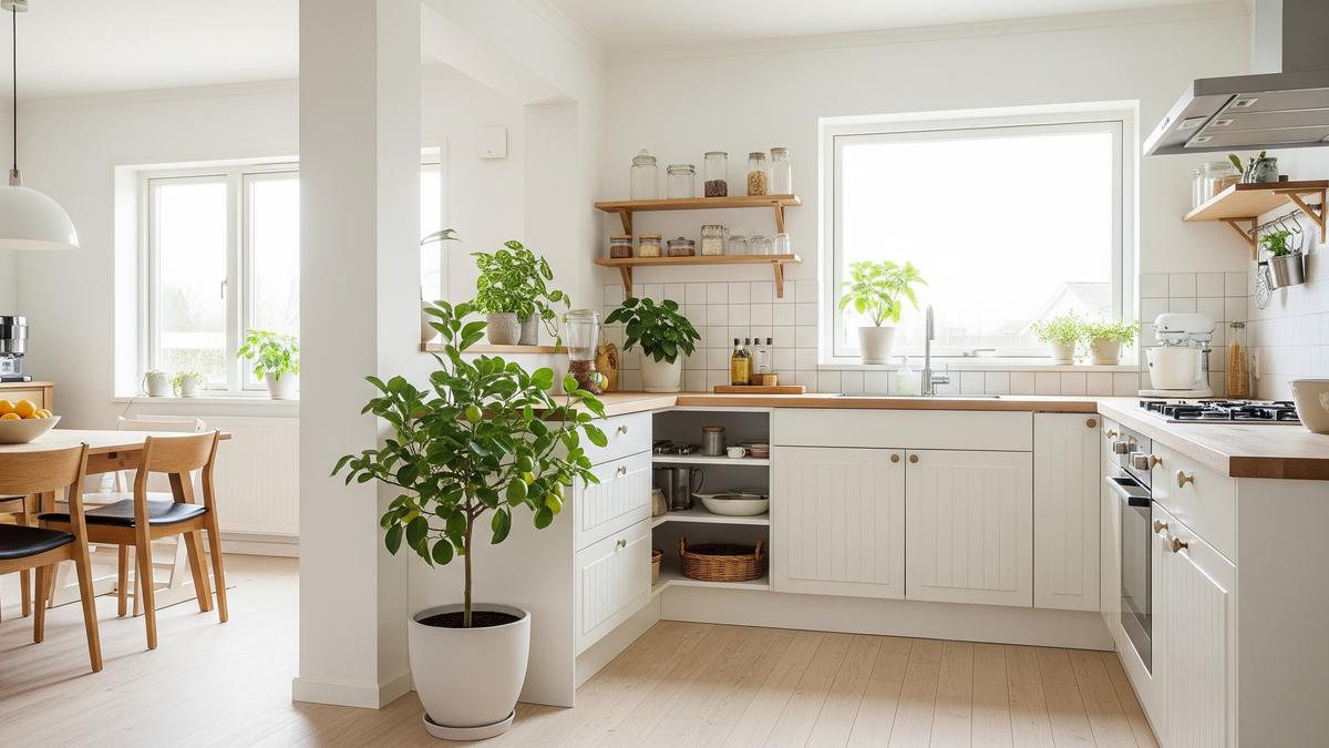 7 Model Dapur Rumah dengan Tanaman Buah Mini di Sudut Ruangan, Nuansa Alami yang Menenangkan