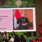 Istri calon presiden (capres) Ganjar Pranowo, Siti Atikoh menyoroti perlunya keberadaan psikolog atau psikiater profesional di setiap sekolah demi menjaga kesehatan mental atau mental health anak muda bangsa. (Liputan6.com/Nanda Perdana Putra)