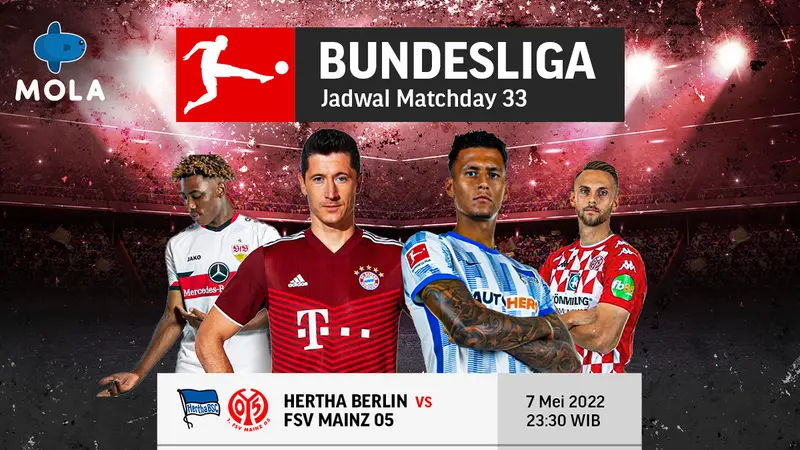 Jadwal Lengkap Pekan ke-33 dan Link Live Streaming Bundesliga 7-8 Mei 2022