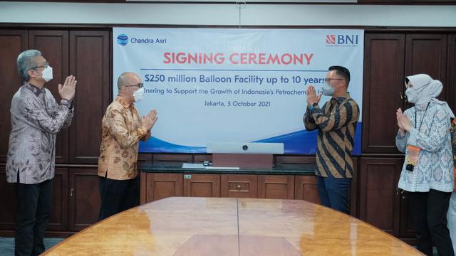 Chandra Asri Raih Fasilitas Balloon Payment USD 250 Juta dari BNI dengan Tenor hingga 10 tahun untuk Ekspansi dan Pertumbuhan Bisnis