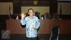 Jero Wacik saat menjalani sidang vonis di Pengadilan Tindak Pidana Korupsi (Tipikor), Jakarta, Selasa (9/2). Jero Wacik Divonis 4 Tahun Penjara dan Ganti Uang Rp 5 Miliar. (Liputan6.com/Helmi Afandi)
