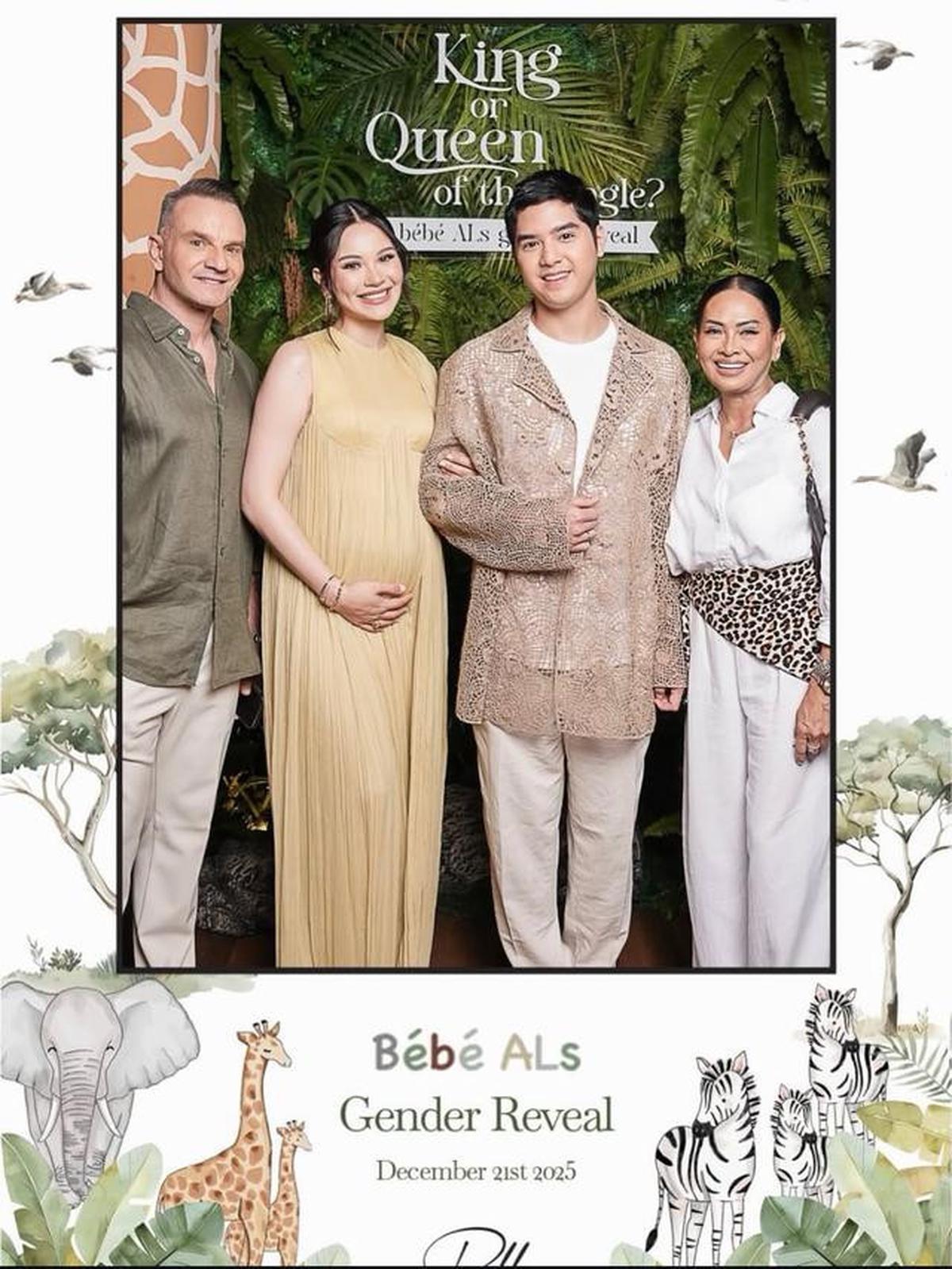6 Potret Keluarga Al Ghazali-Alyssa Daguise di Gender Reveal, Maia dan Mulan Bertemu Lagi