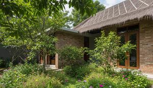 Model Rumah Sederhana dengan Taman Konsep Wild Garden Biar Natural. Foto: Gemini