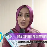 Intan, finalis Puteri Muslimah Indonesia 2017 dapat banyak motivasi dari anak-anak panti asuhan.