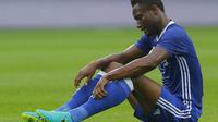 John Obi Mikel saat memperkuat Chelsea bersua Rapid Vienna, beberapa waktu lalu. Ia menjadi andalan Nigeria untuk lolos dari Grup B cabang sepak bola Olimpiade Rio 2016.  (Reuters/Heinz-Peter Bader)