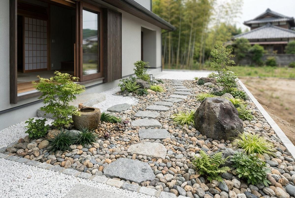 Gravel Garden Ala Jepang yang Mudah Ditiru di Rumah