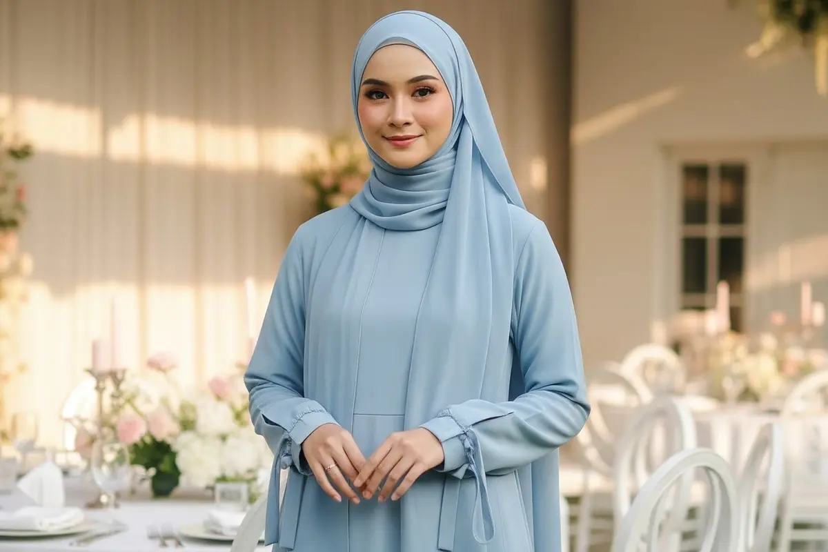 Warna Gamis Syar'i yang Membuat Wajah Terlihat Cerah