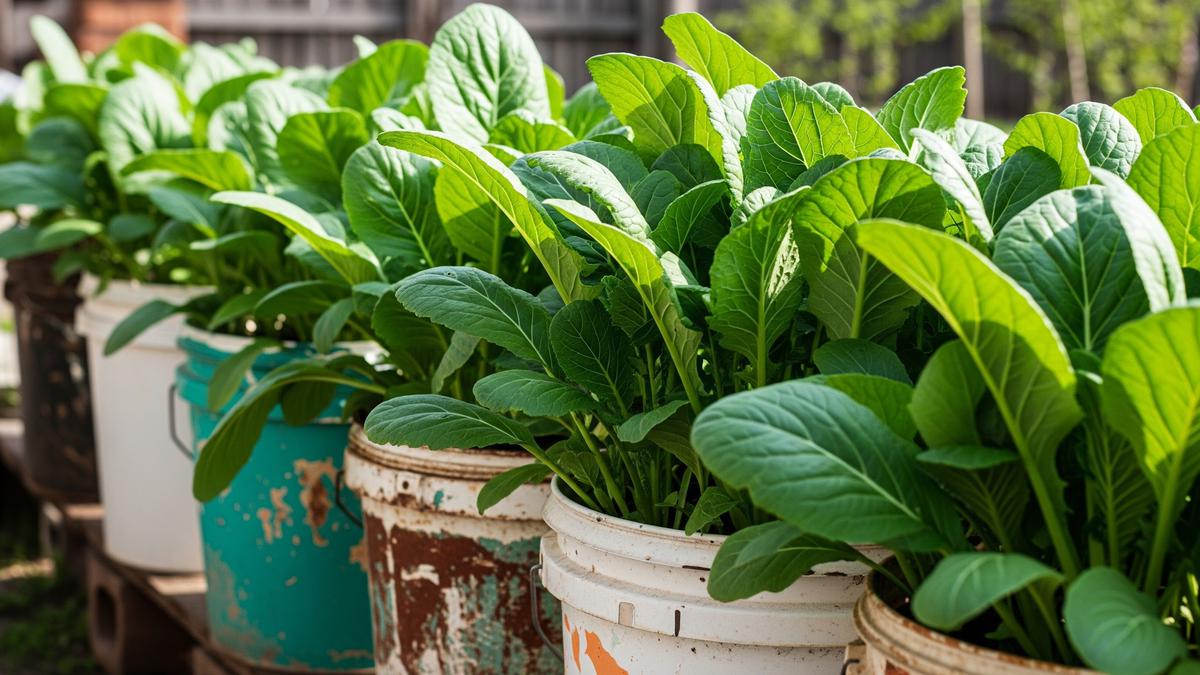 7 Cara Membuat Kebun Sawi Mini di Ember Bekas Cat, Praktis dan Hemat Lahan