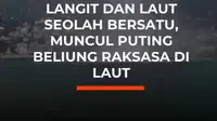 Waterspout muncul di lepas pantai Santa Margherita Ligure, Italia, saat badai petir, hujan deras, dan angin kencang melanda wilayah Liguria. Fenomena tersebut terekam membentuk corong besar dari awan hingga permukaan laut.