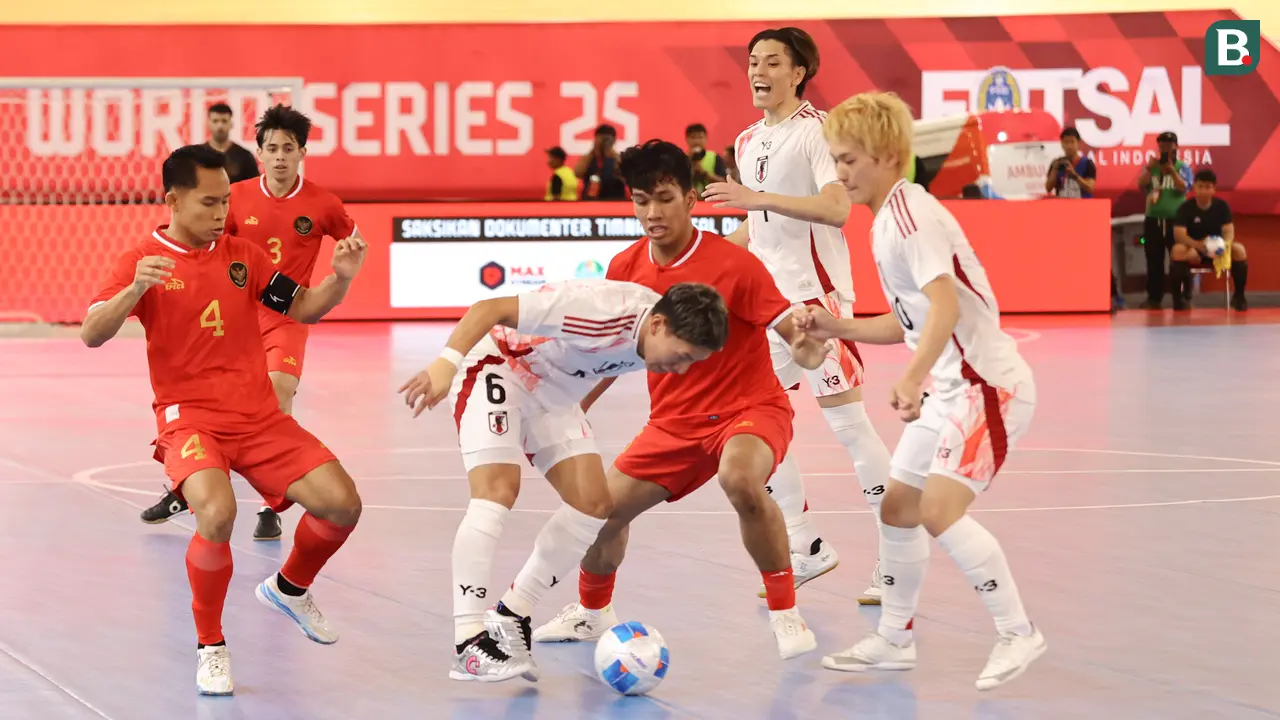 Timnas Futsal Indonesia Vs Jepang - 4 Nations World Series 2025